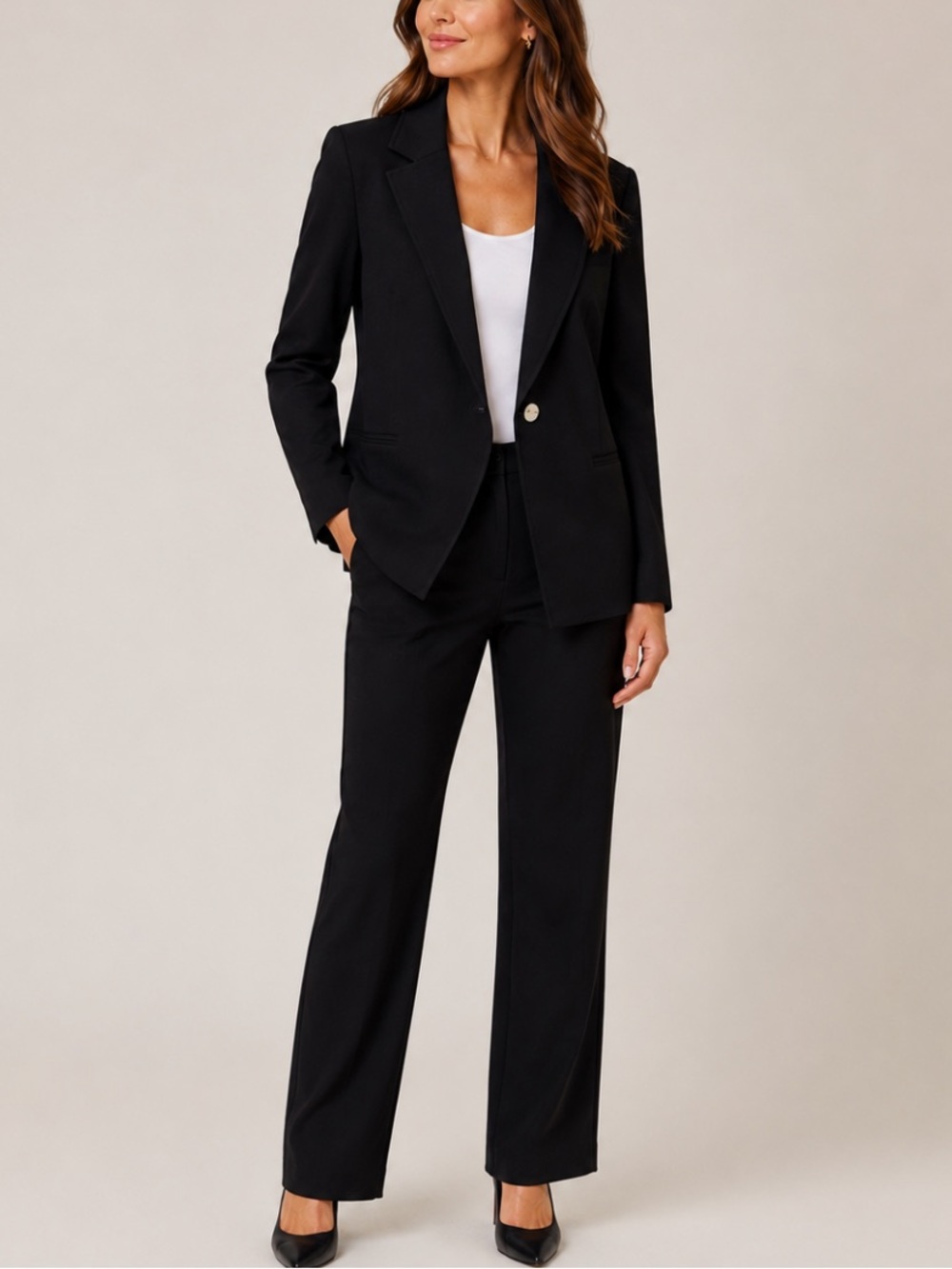 NWT SPANX Perfect Asymmetrical Tailored Blazer Black Large